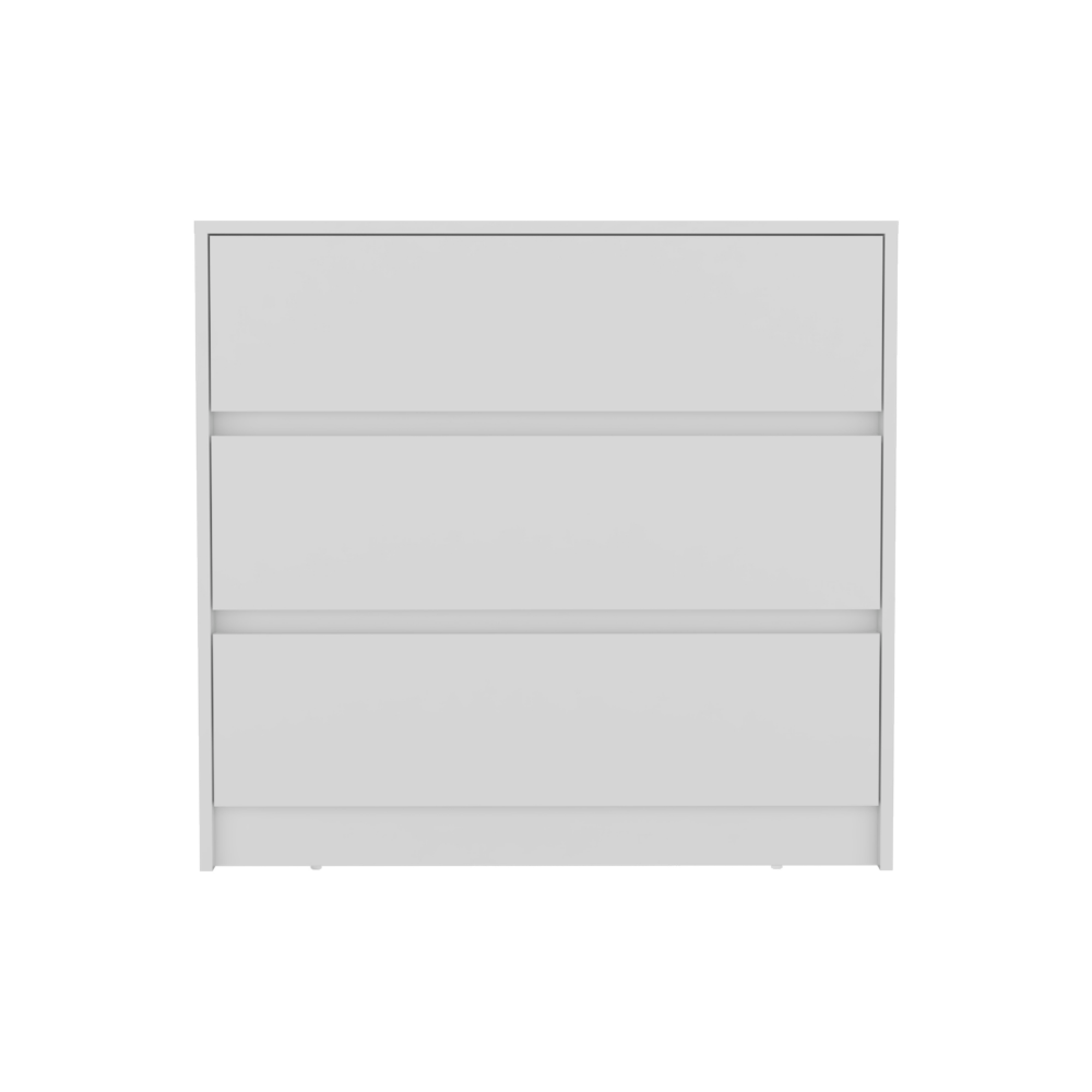 Austin Three Drawer Dresser, Pull Out Mechanism - White