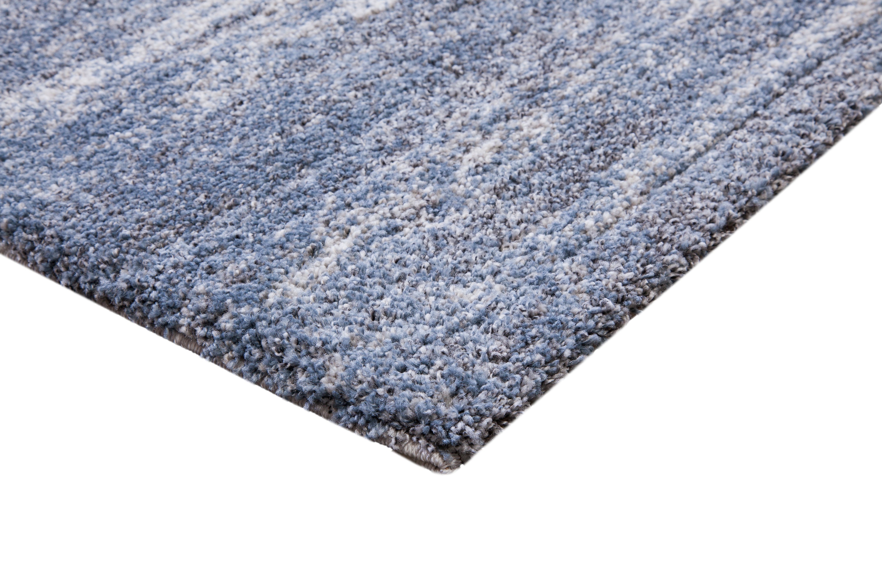 Ivory/ Blue/ Gray Ombre Area Rug 8x10