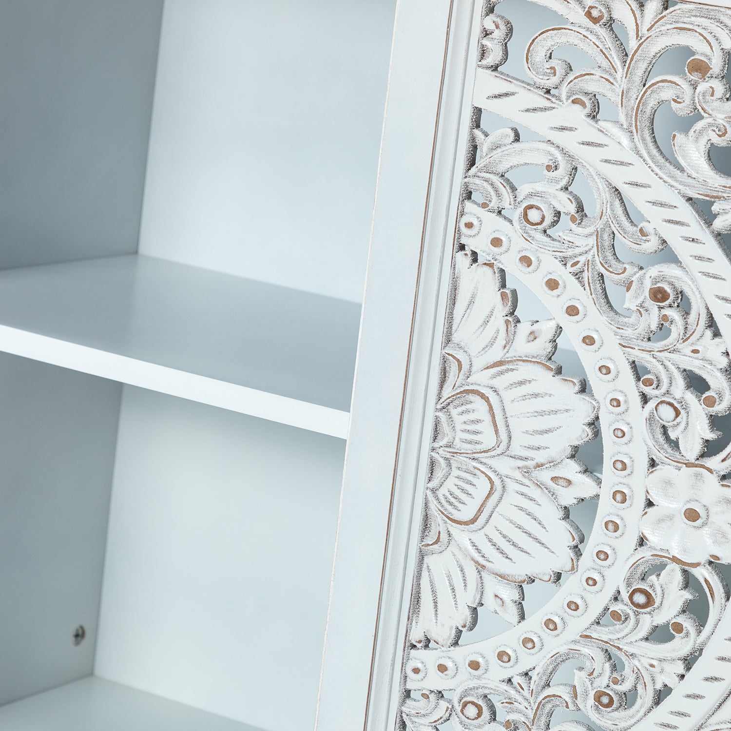 32" Tall 2-Door Accent Cabinet - White