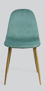 Mid Century Modern Side Dining Chairs (Set of 4) - Light Green