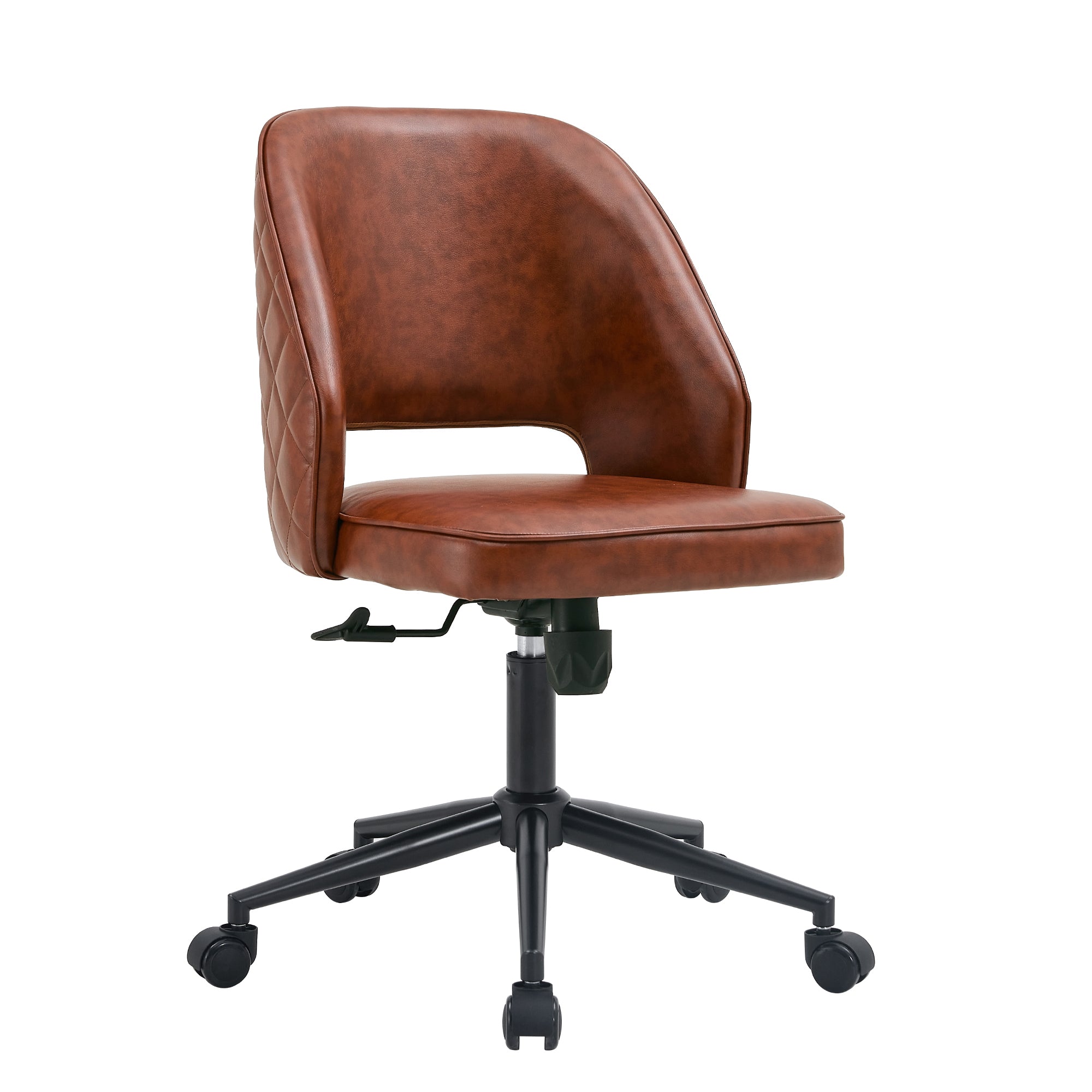 Modern Home PU Office Chair Adjustable 360 ° - Brown