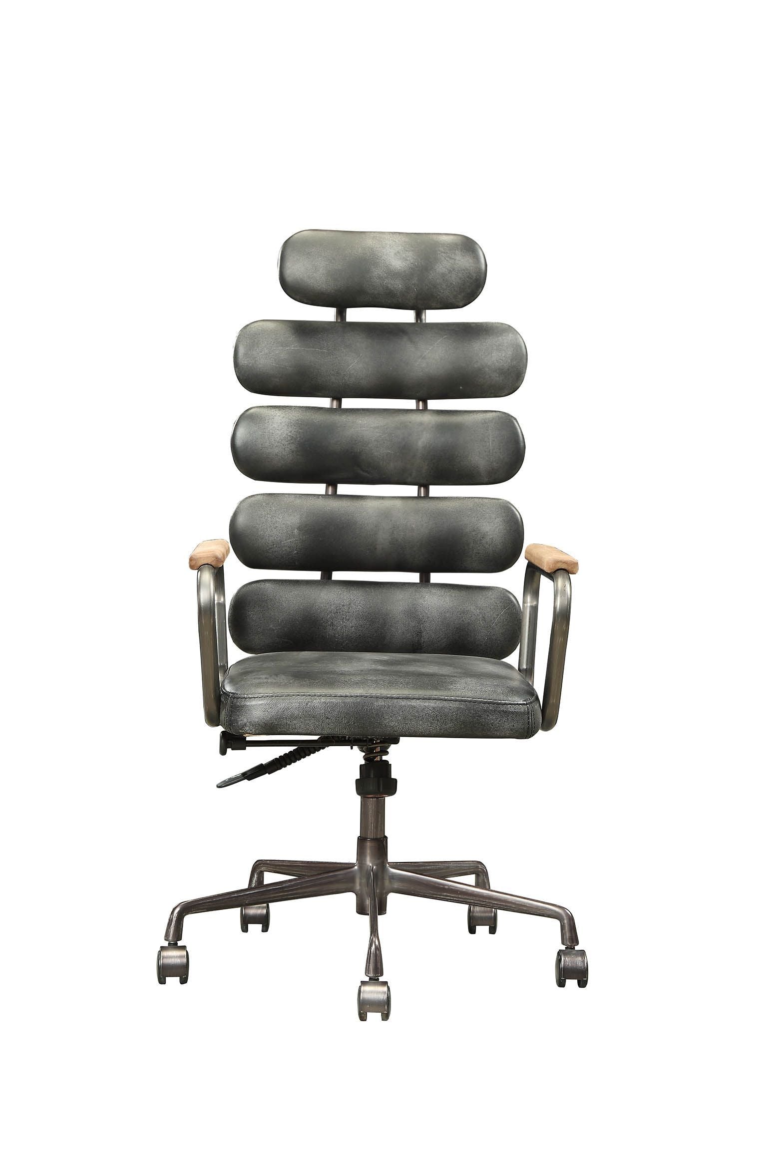 Calan Office Chair Vintage Black Top Grain Leather