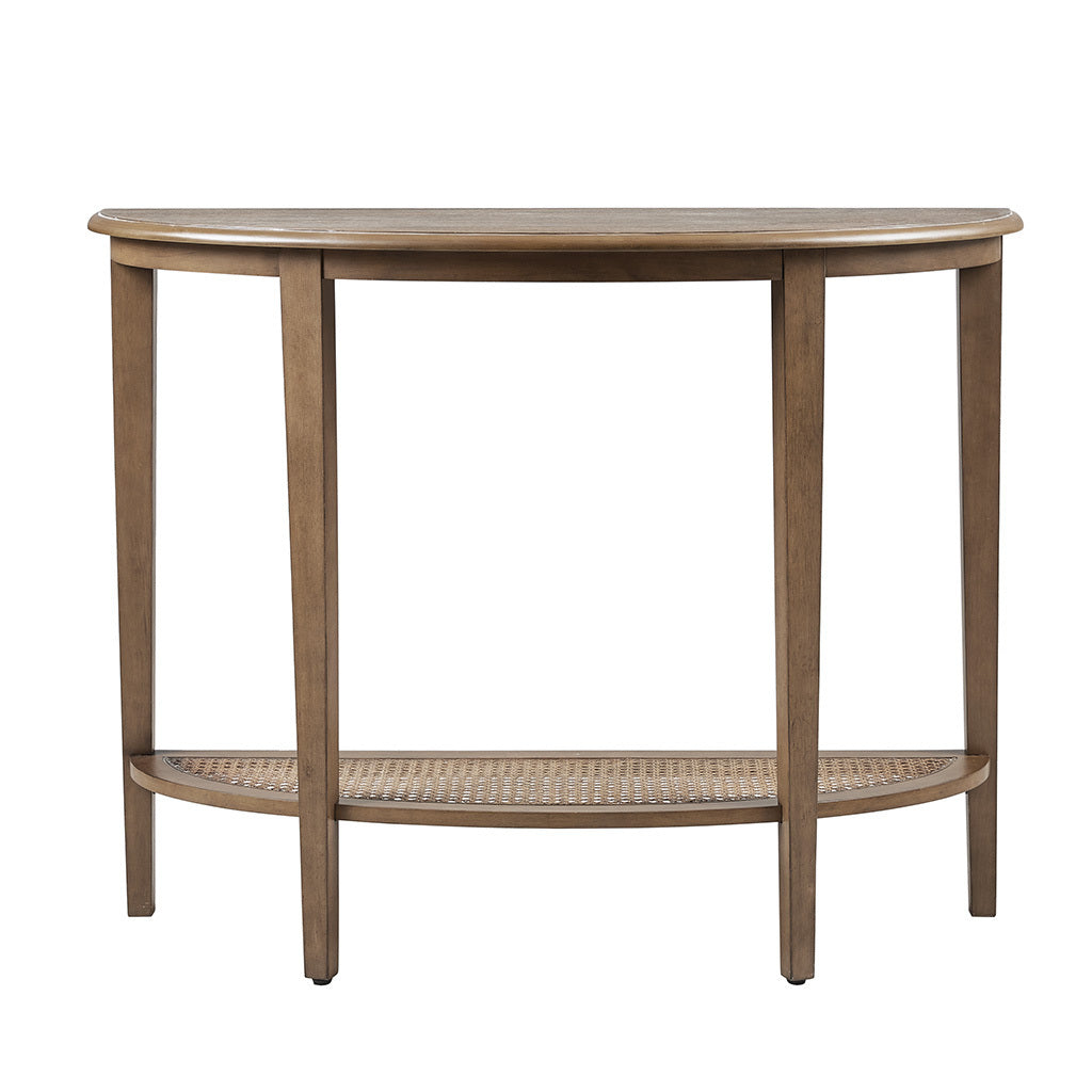 Rhodes Half Moon Console Table - Brown