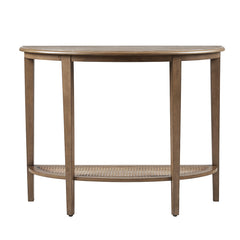 Rhodes Half Moon Console Table - Brown