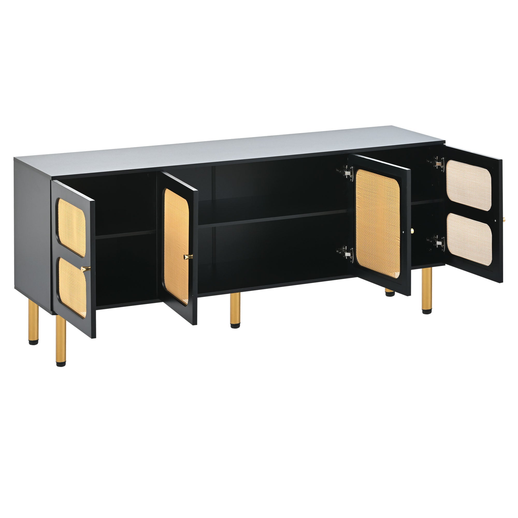 Rattan Accent TV Console