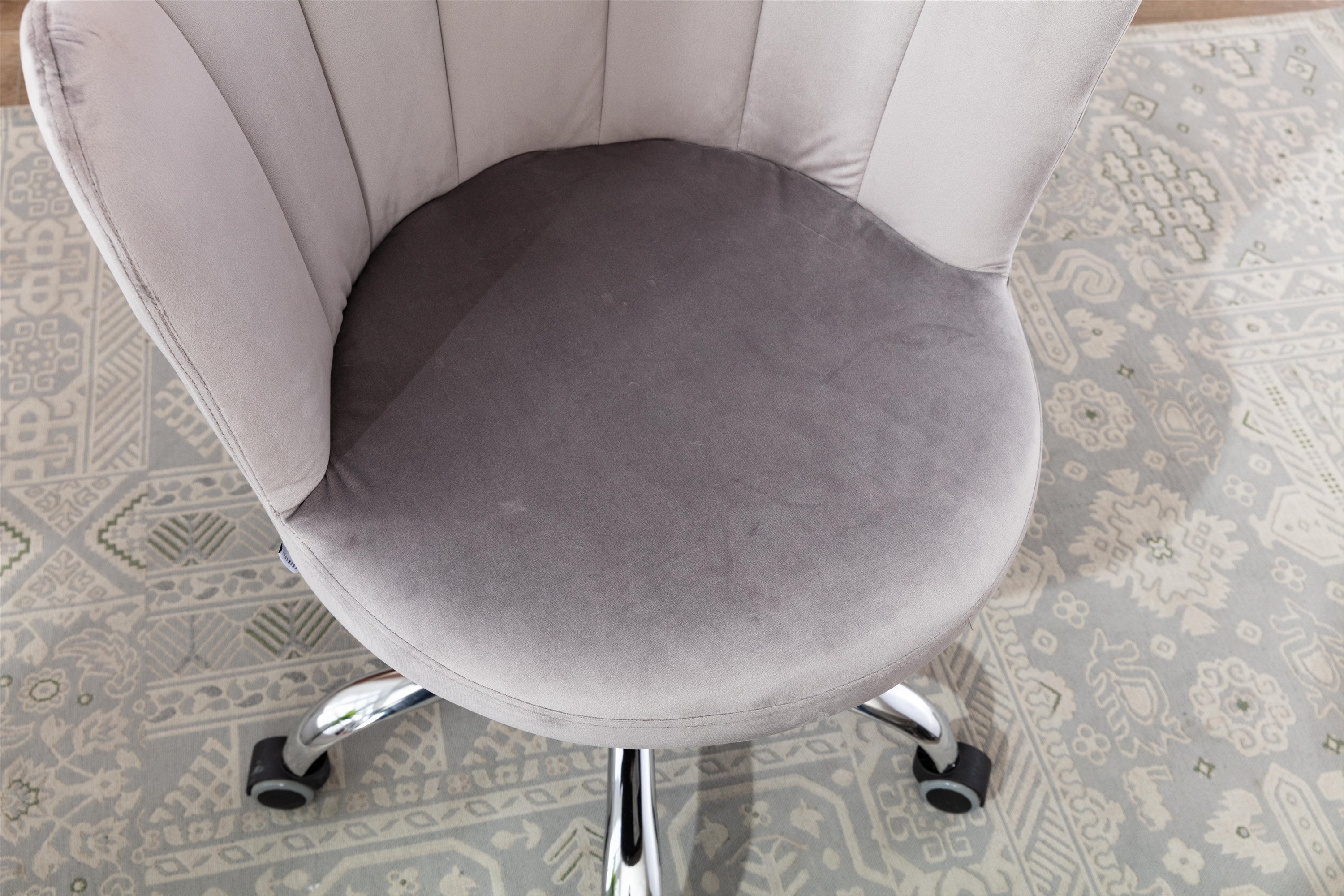Modern Swivel Shell Chair - Grey
