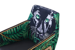 Fierce Panther Dining Chair - Black, Green & Rose Gold