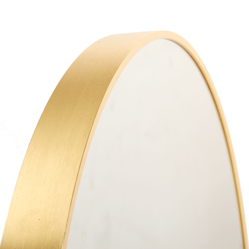 MAICOSY 31.5" Large Gold Round Wall Mounted Mirror Vanity Bedroom Bathroom Decor