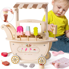 Ice Cream Cart for Kids Toddlers,  Food Toys Gift for Boys and Girls