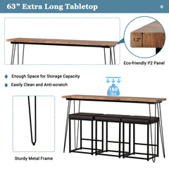 Rustic Wood Table Set