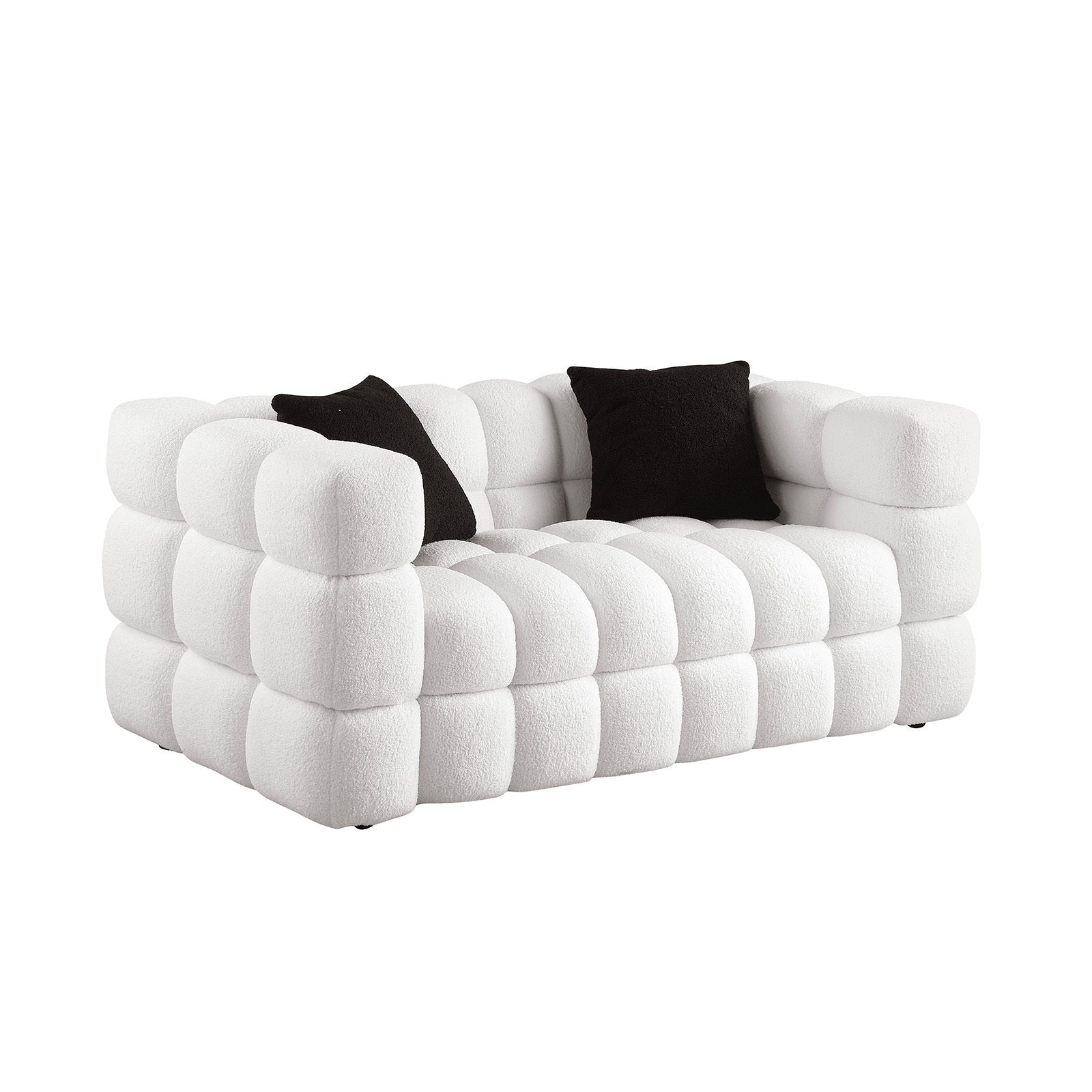 Marshmallow Sofa Boucle 2 Seater - White