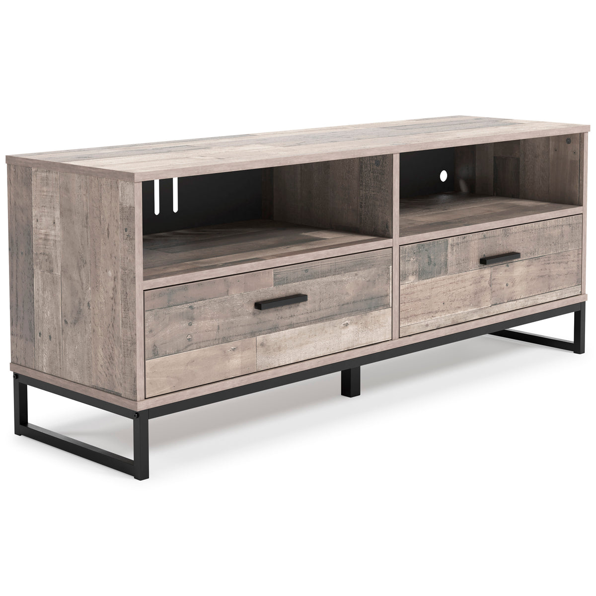 Modern Rustic 59" TV Stand - Brown + Gray