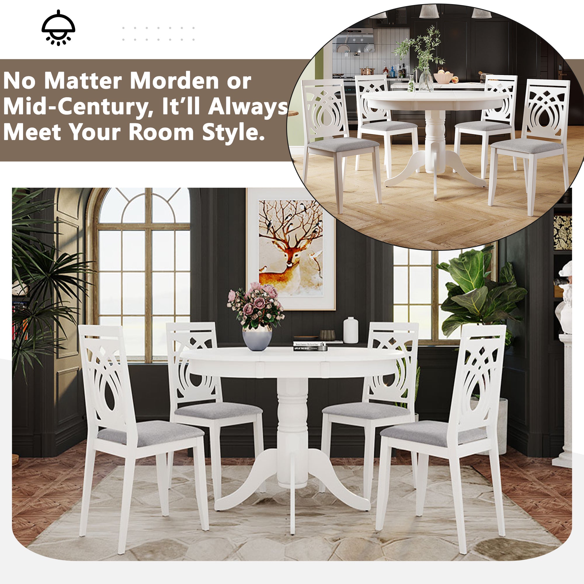 Mid-Century Dining Table Set