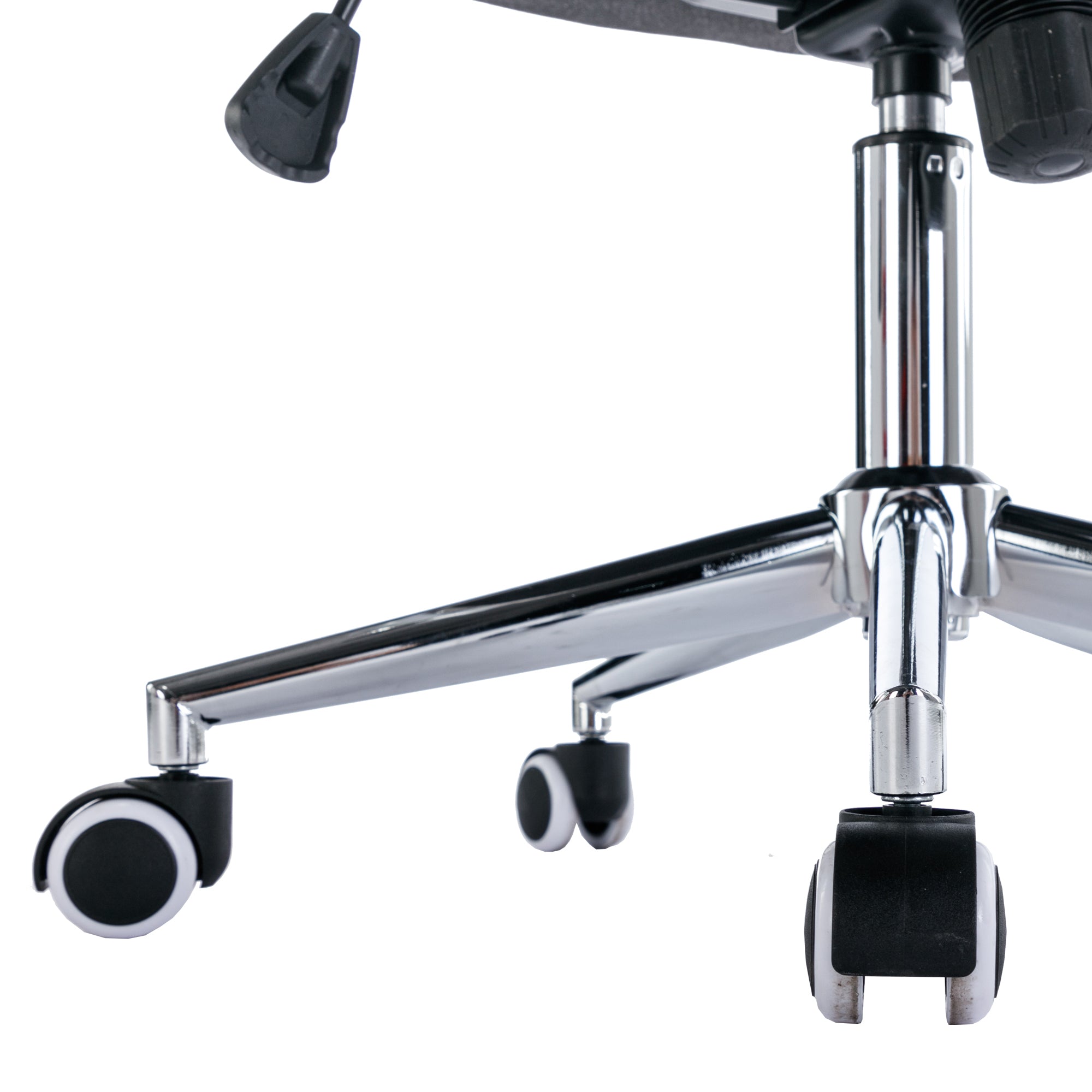 Velvet Home Office Chair with Wheels with Side Arms and Wheels 360° - Grey