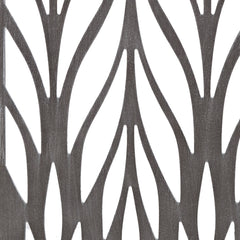 Florian Grey Laser Cut Wood 2-piece Panel Wall Decor Set - Grey