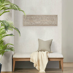 Laurel Branches Laser Cut Tree Framed Panel Wall Decor - Natural