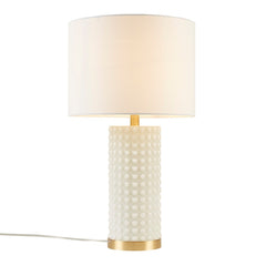Grace Ivy Textured Dot Table Lamp - Gold