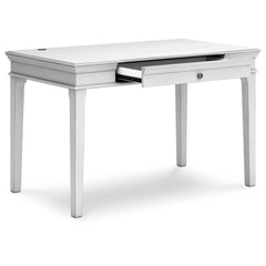 French Style 48" Traditional Home Office Desk - White washed