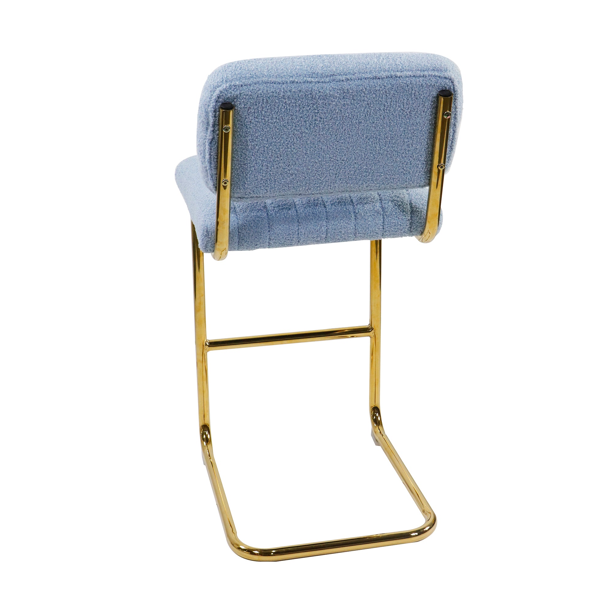 Modern Counter Height Bar Stools (Set of 2) - Blue