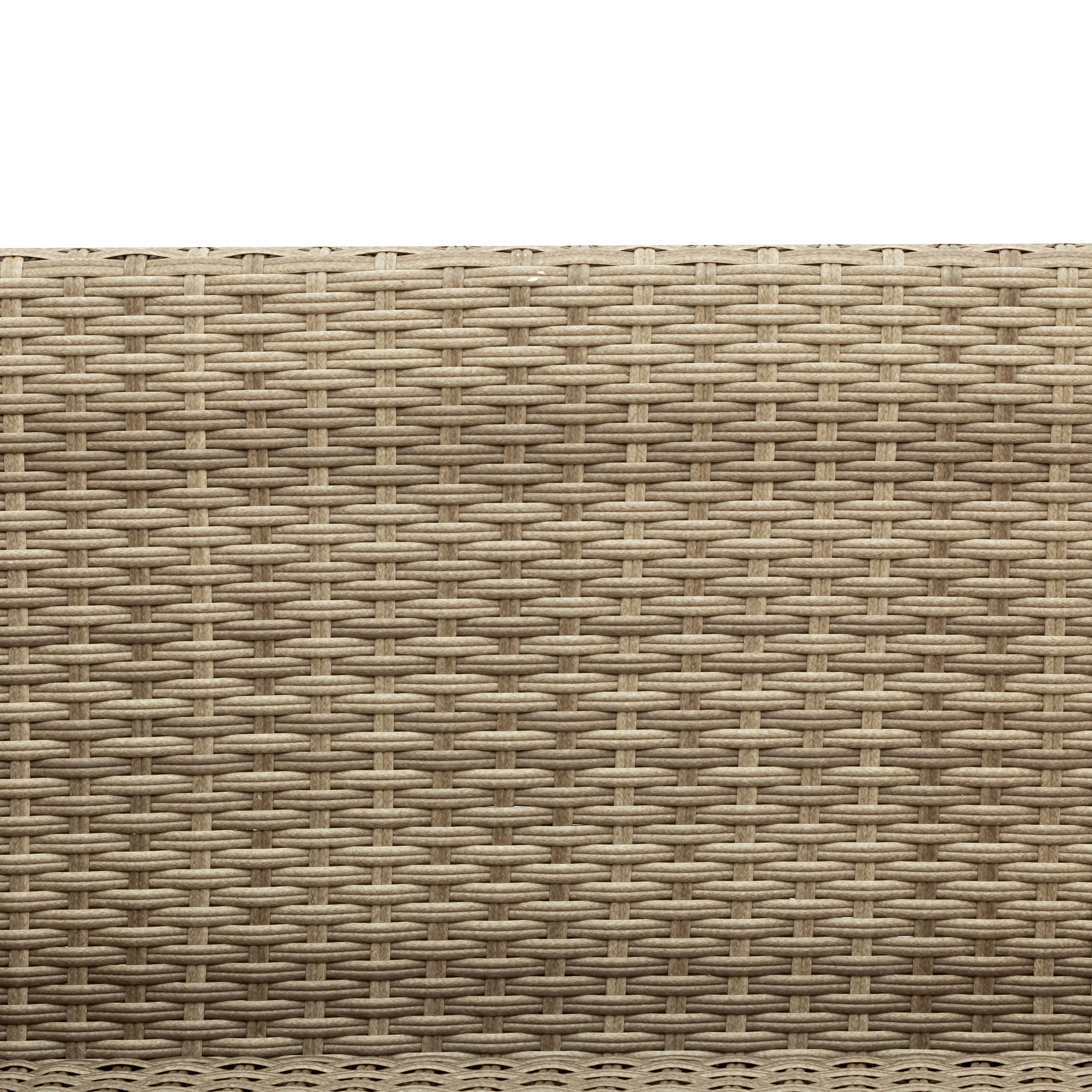 Outdoor Patio Furniture Set, 5-Piece Wicker Rattan Sectional Sofa Set - Brown and Beige