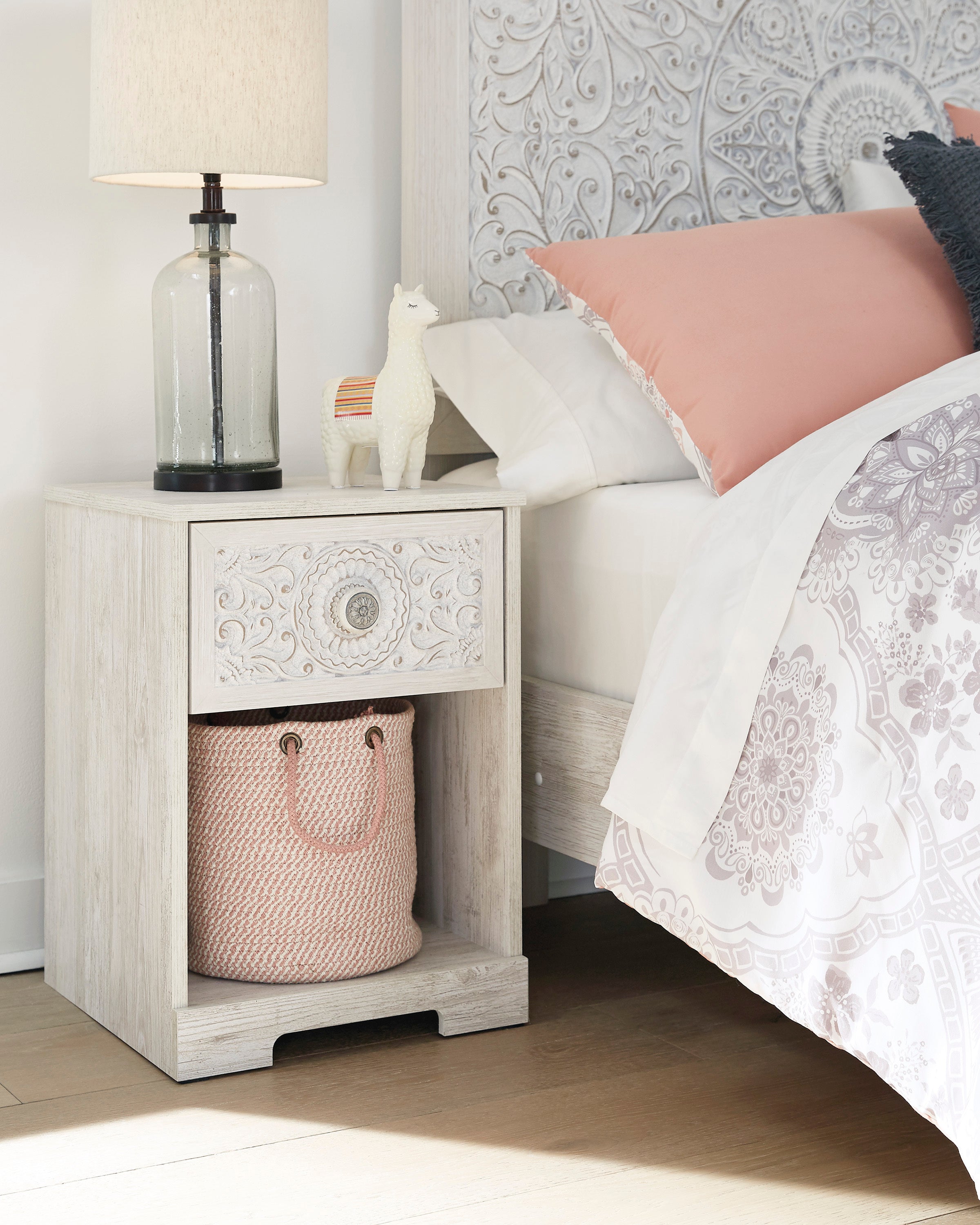 Whitewash Nightstand