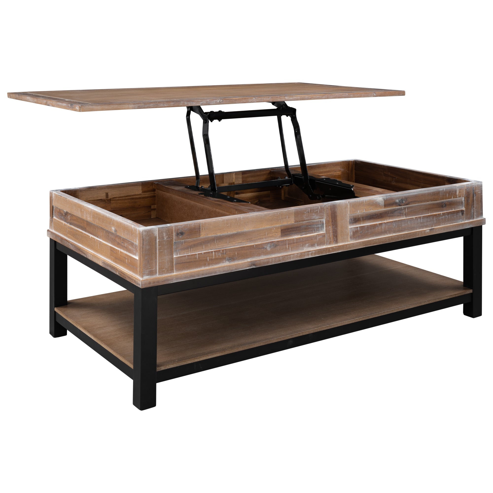 Lift Top Coffee Table with Inner Storage Space
