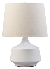 White Contemporary Ceramic Table Lamp
