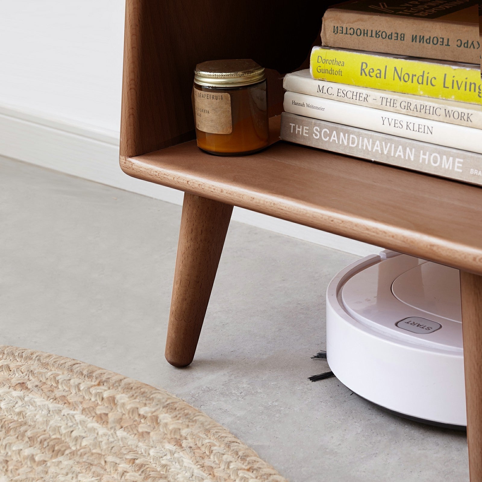 Solid Wood Bedside Nightstand European Style