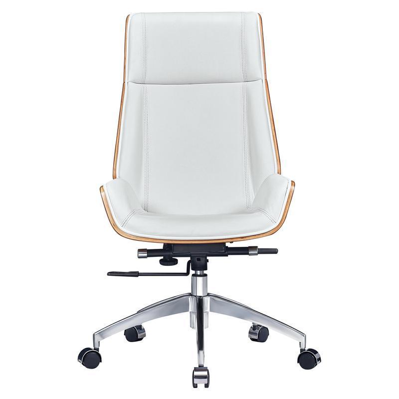 Luxury Modern Office Chair - Brown + White
