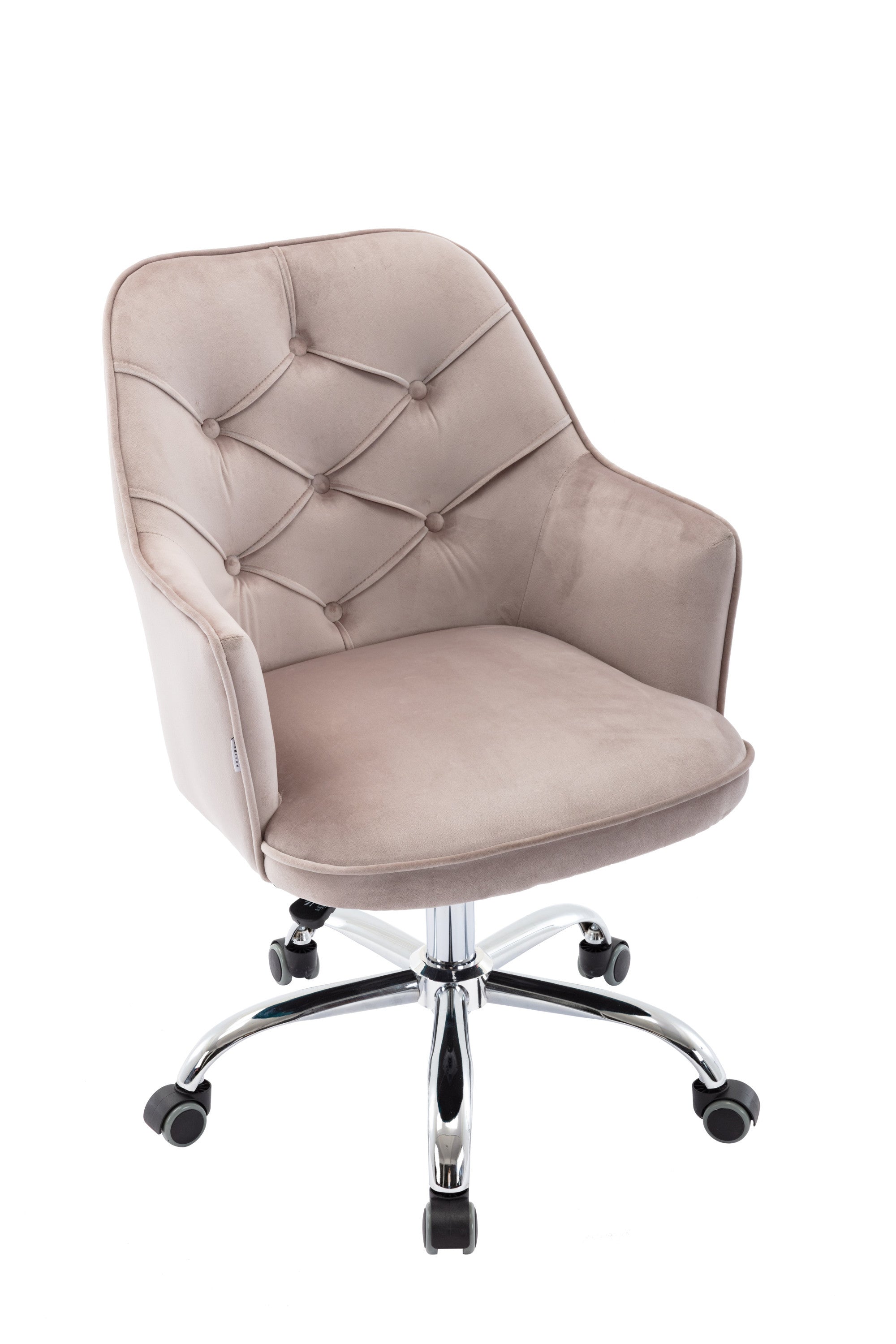 Modern Velvet Swivel Shell Chair - Grey
