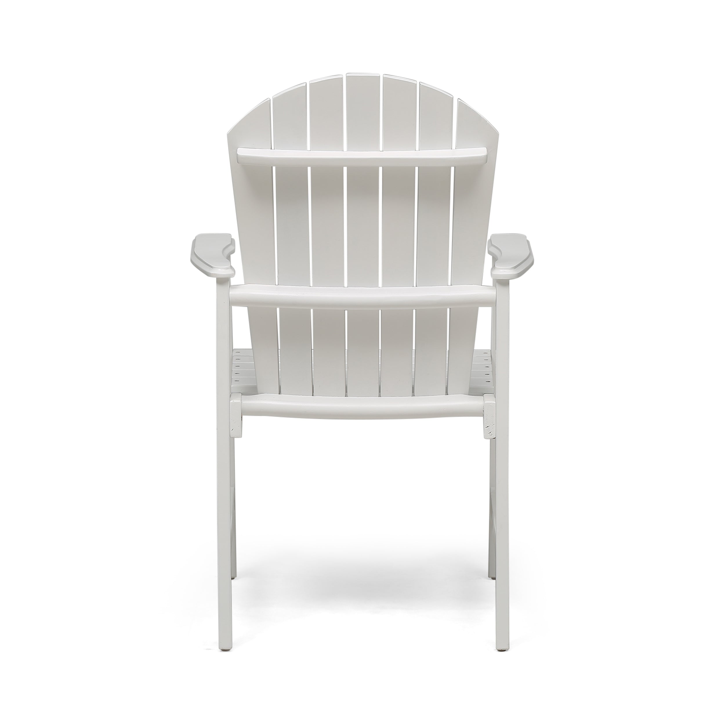 Outdoor Solid Wood Lounge Chair (Set of 2) - White