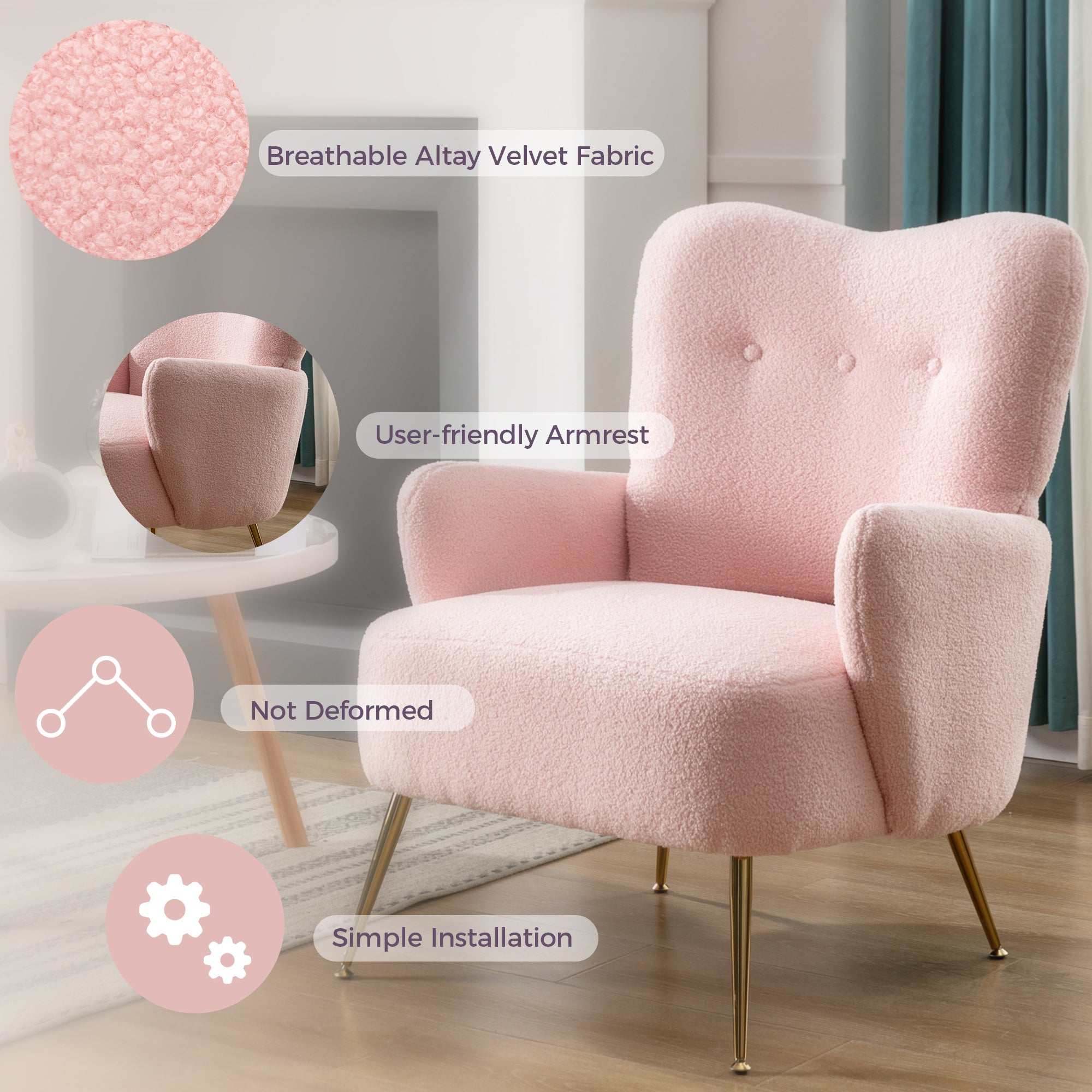 Metal LegsArmchair