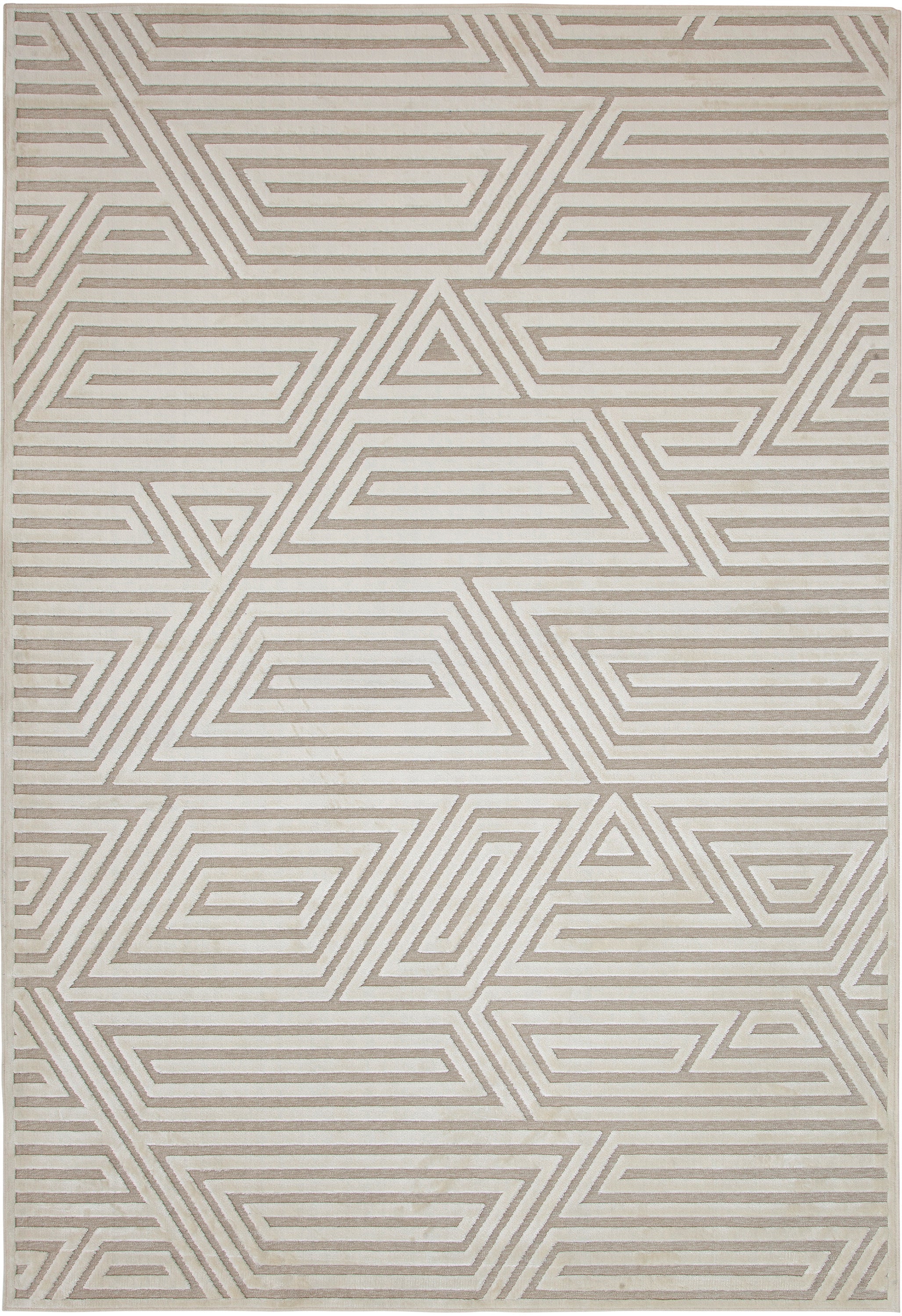 Orbit Ivory Area Rug 5x8