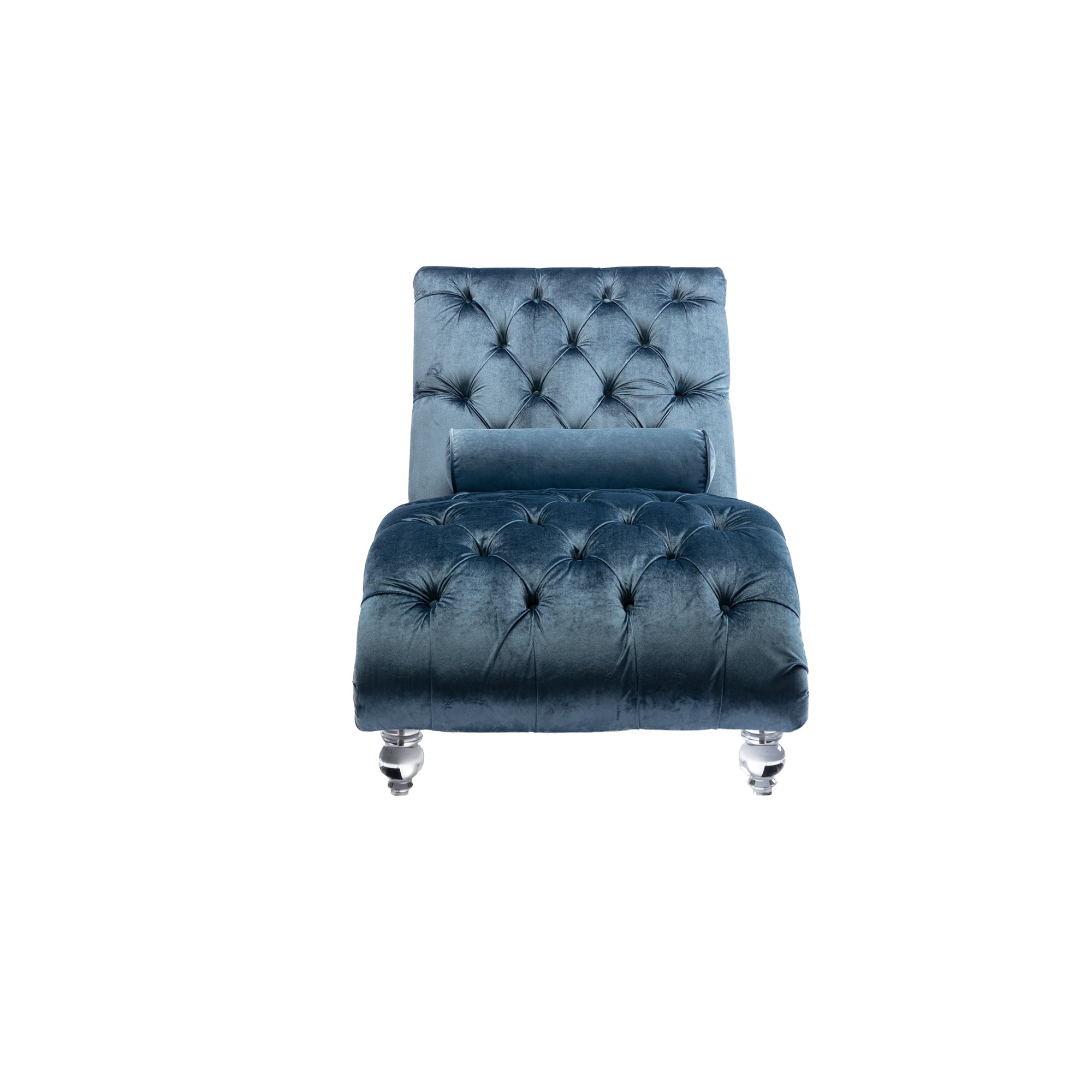 Light Blue Velvet Sofa Chair