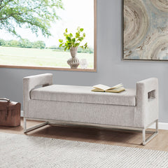 Crawford Storage Bench - Grey