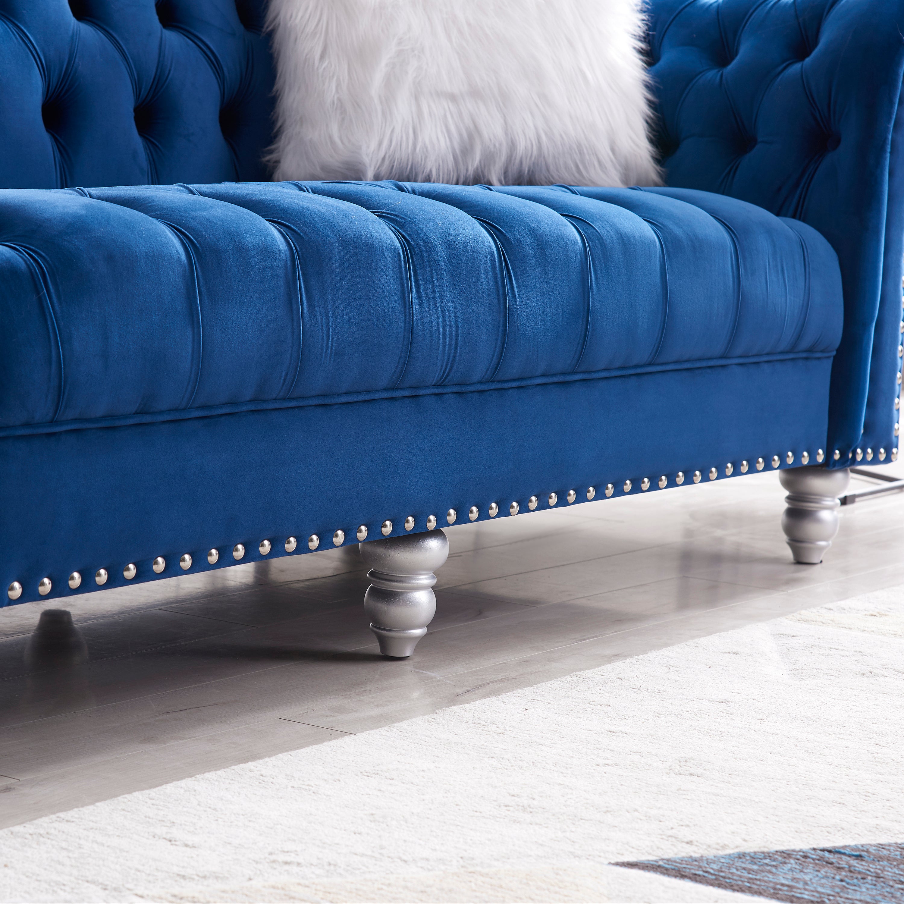 MAICOSY 1/2/3 Seater Sofa set Living Room Velvet Upholstered Loveseat Furniture