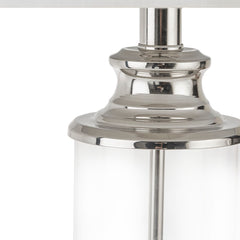 Clarity Glass Cylinder Table Lamp (Set of 2)