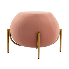 Wide Glamorous Ottoman - Pink