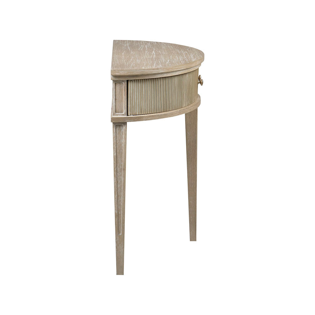 Modern Farmhouse Storage Console Table - Reclaimed Wheat