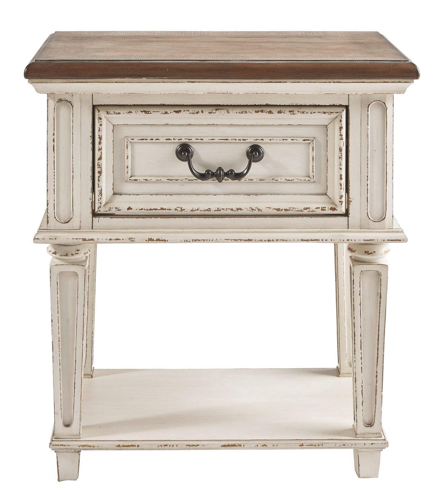 Antique White Nightstand