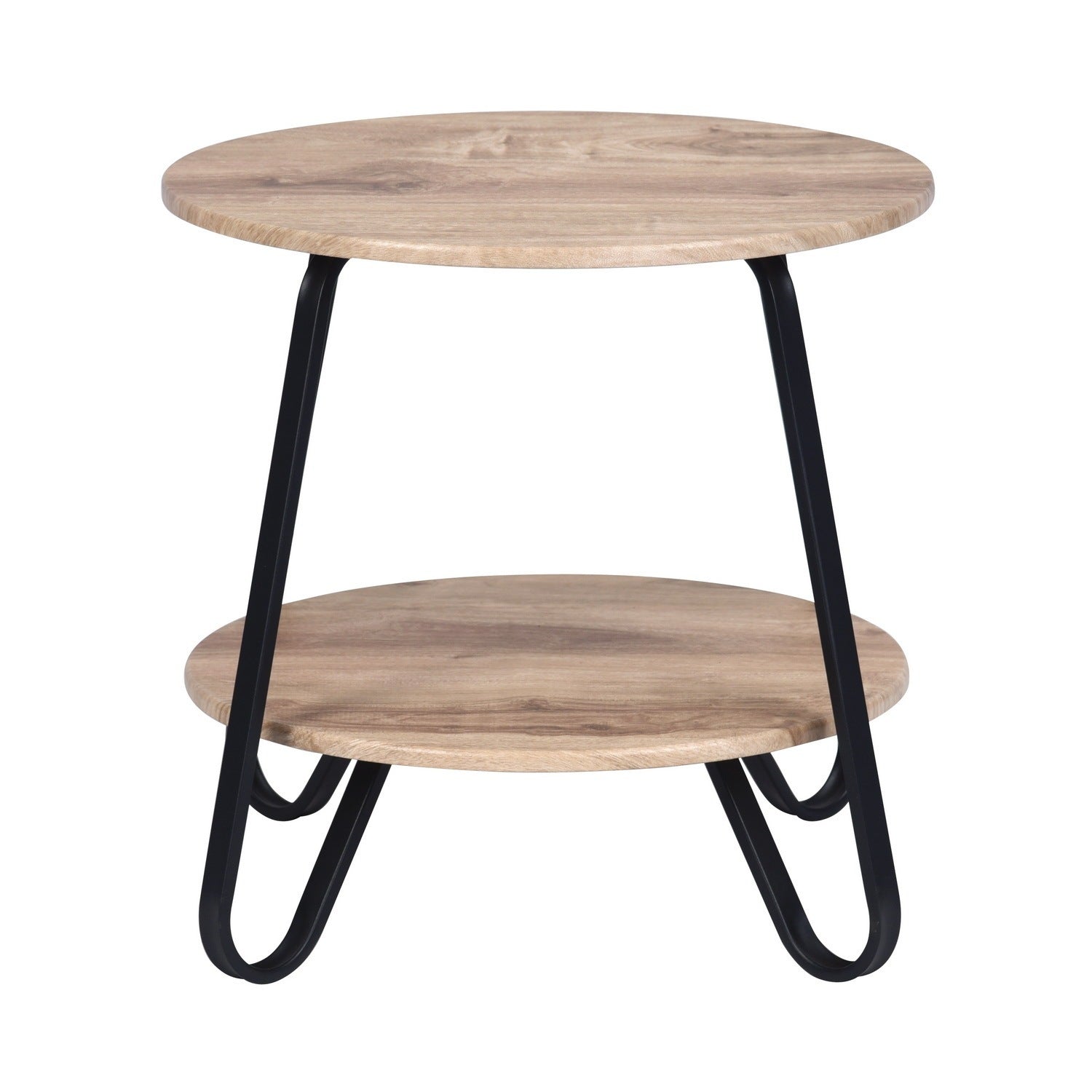 Round Coffee Tables 2 Tier Storage