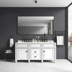 84x 36Inch LED Mirror Bathroom with Back Light, Anti-Fog Memory Large