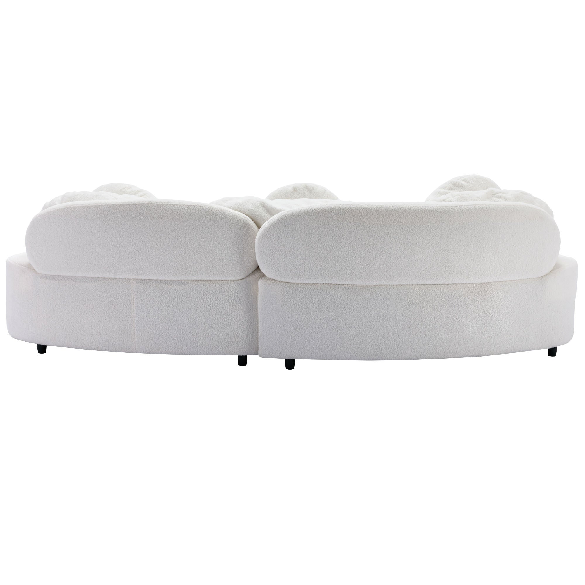 103.9" Modern Living Room Sofa Velvet Upholstered Couch Furniture - Beige