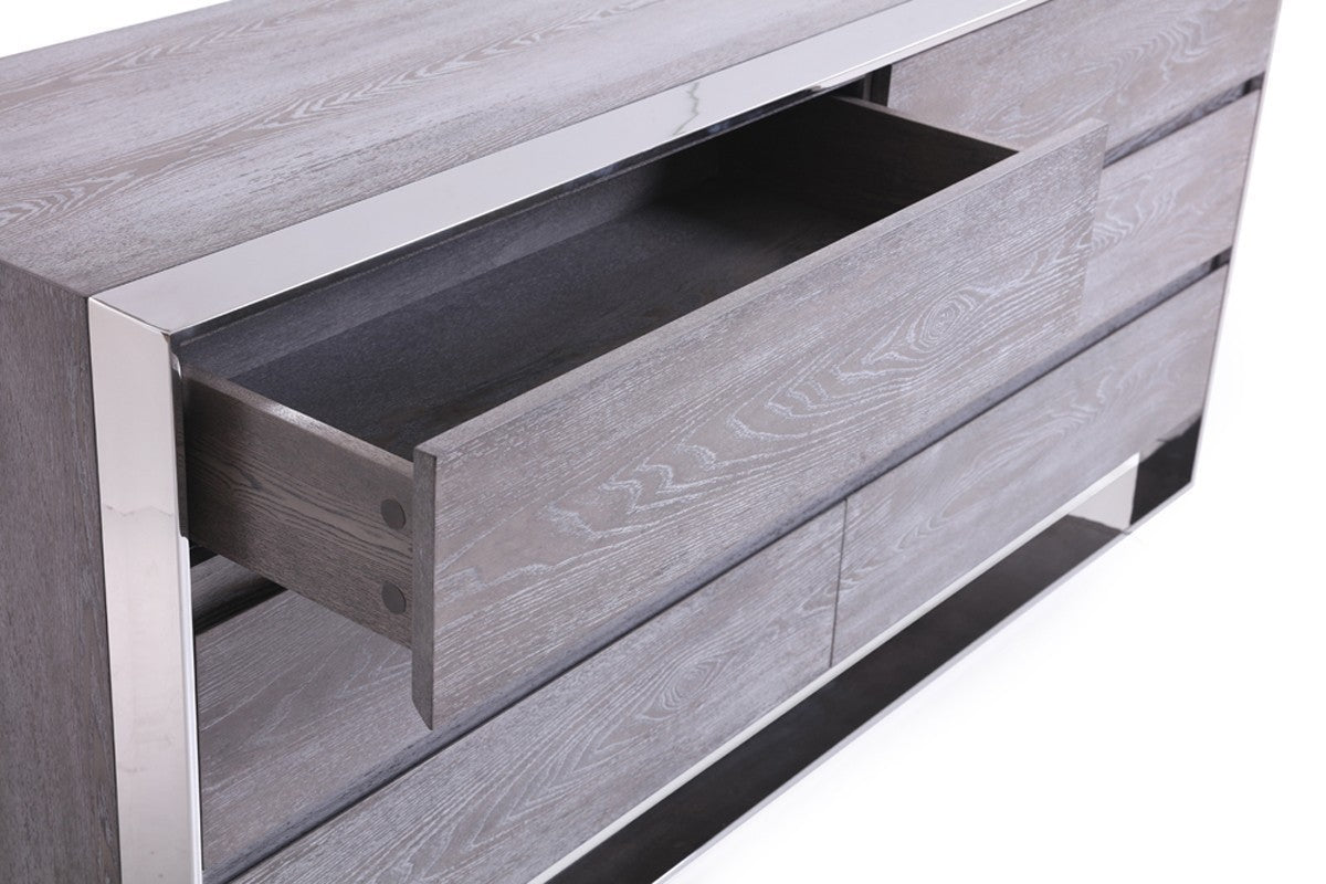 Modern Grey Elm Dresser