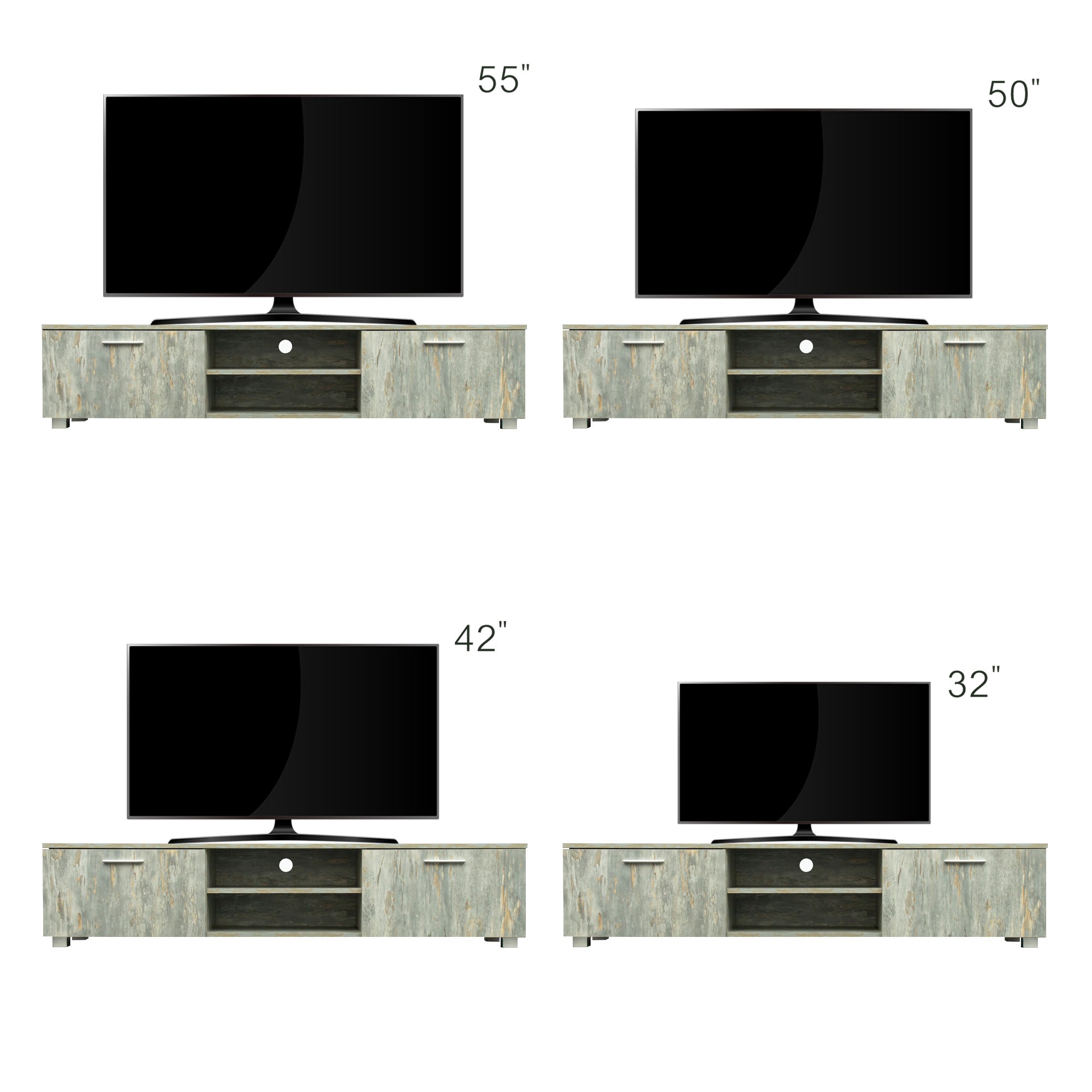 Modern Living Room Furniture TV Stand - Grey