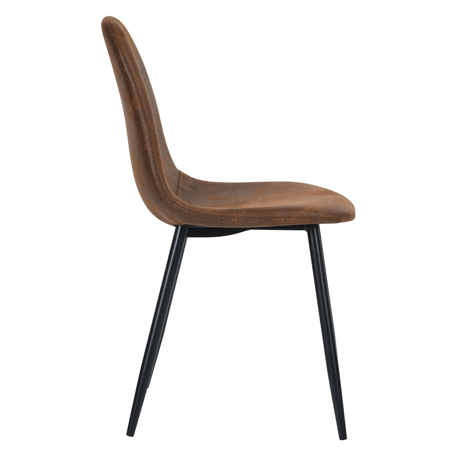 Scandinavian velvet chairs - Suede Brown (Set of 4)