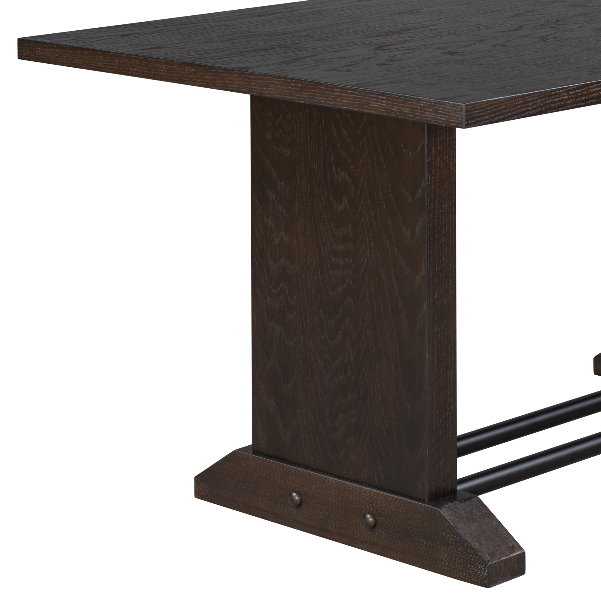 Wood dining table