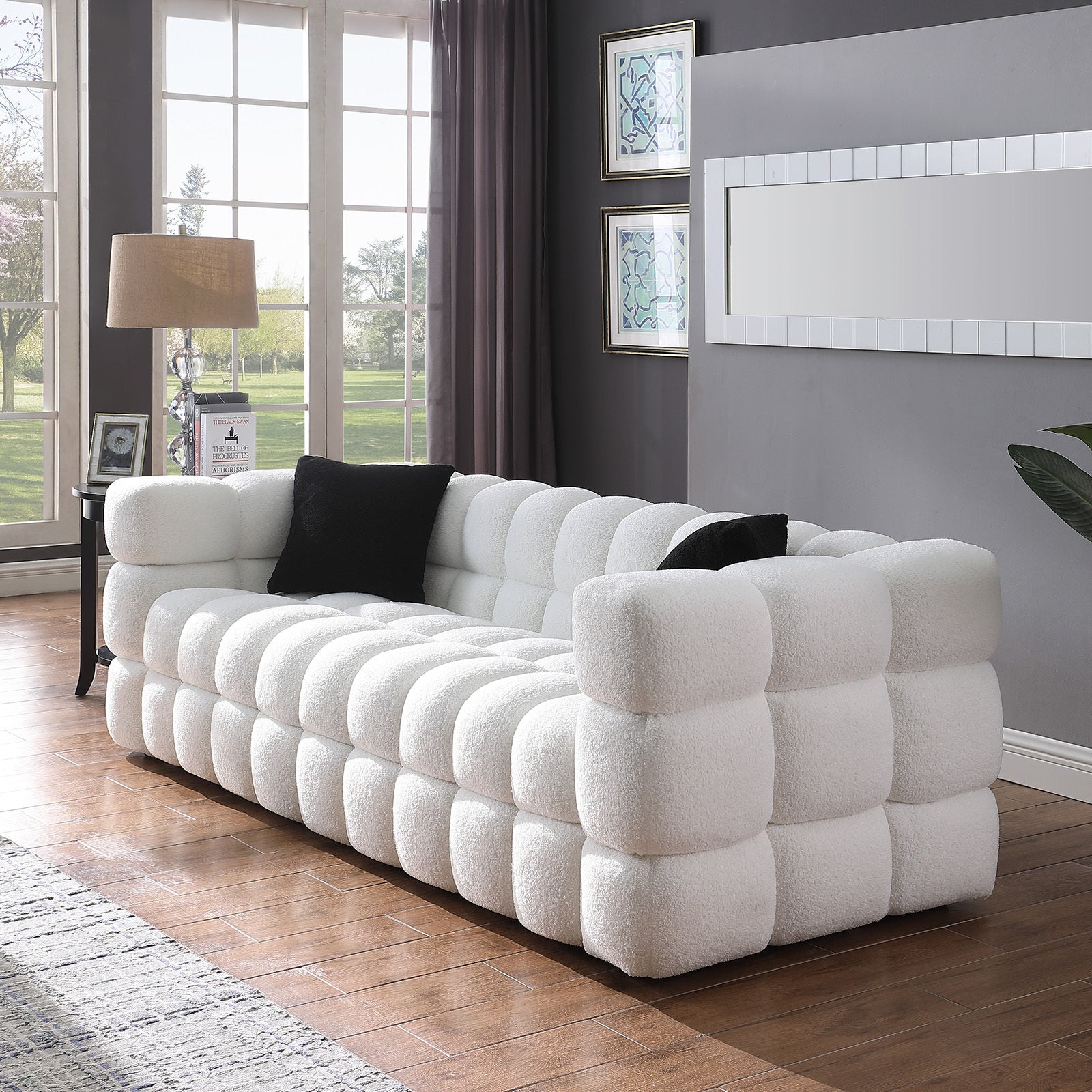 Marshmallow Sofa Boucle 3 seater - White