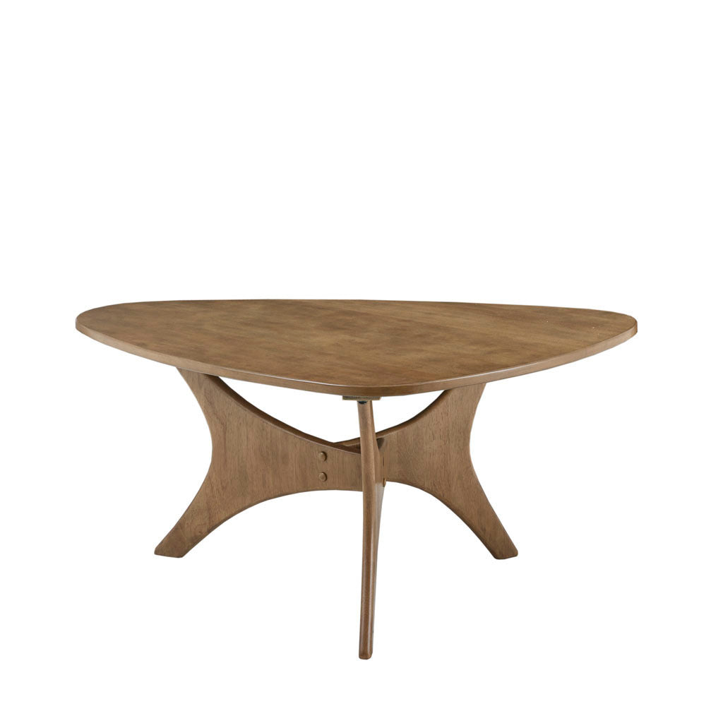 Blaze Triangle Wood Coffee Table - Light Brown