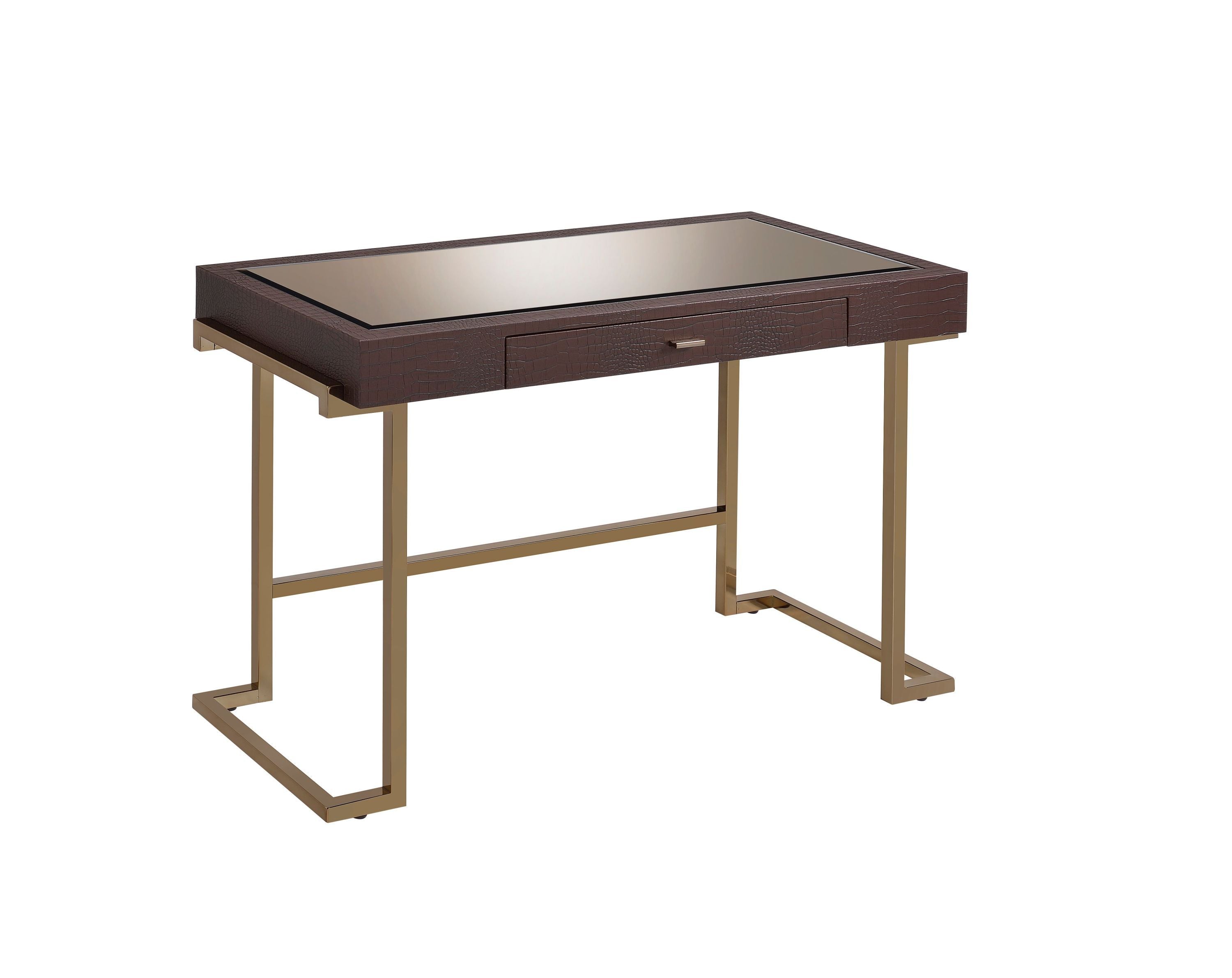 Espresso & Champagne Modern Design Desk